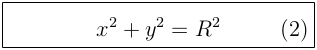  equation